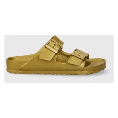 Pantofle Birkenstock Arizona EVA dámské, zlatá barva, 1022465