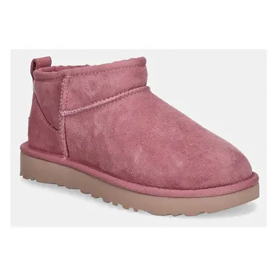 Sněhule UGG Classic Ultra Mini růžová barva, 1116109-DYR