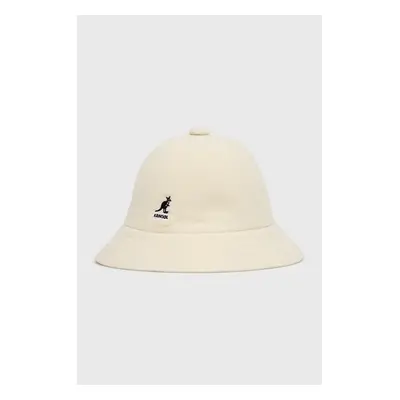 Vlněný klobouk Kangol béžová barva, vlněný, K3451.WH103-WH103