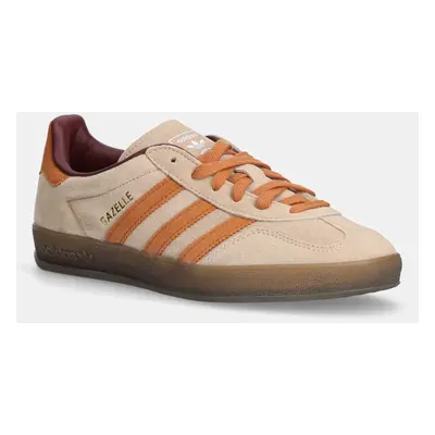 Sneakers boty adidas Originals Gazelle Indoor béžová barva, JH5412