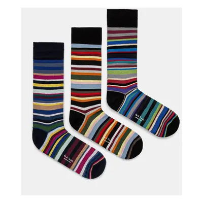 Ponožky Paul Smith 3-pack pánské, více barev, M1A-SOCK-P3PSTR