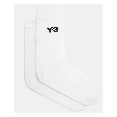 Ponožky Y-3 CL Sock HI pánské, bílá barva, JP1153