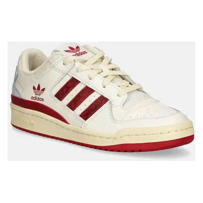 Kožené sneakers boty adidas Originals Forum LOW béžová barva, JI3269