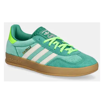 Sneakers boty adidas Originals Gazelle Indoor zelená barva, JI2715