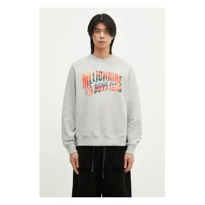 Bavlněná mikina Billionaire Boys Club Tropical Island Fill Arch Logo Crewneck pánská, šedá barva