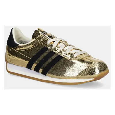 Kožené sneakers boty adidas Originals Country OG zlatá barva, JQ5110