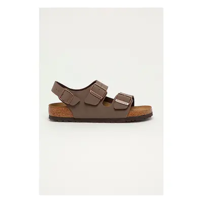 Kožené sandály Birkenstock Milano 634503-Mocca