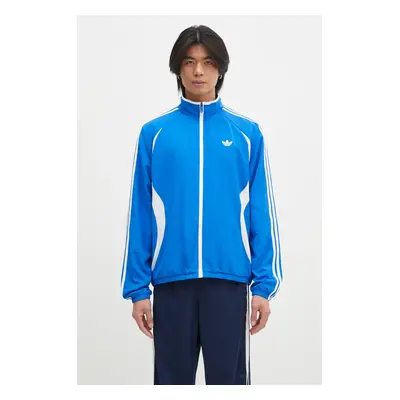 Mikina adidas Originals Teamgeist Tracktop pánská, modrá barva, vzorovaná, JP1117