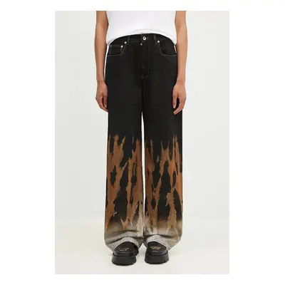 Džíny Rick Owens Geth Jeans dámské, high waist, DS02D2305.BSUN