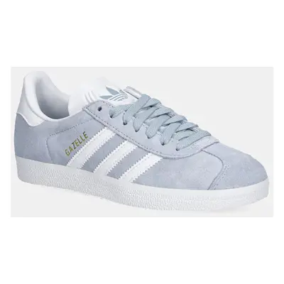 Semišové sneakers boty adidas Originals Gazelle modrá barva, JH5385