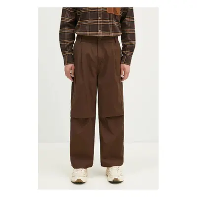 Bavlněné kalhoty Carhartt WIP Cole Cargo Pant hnědá barva, jednoduché, I030477.2LS02