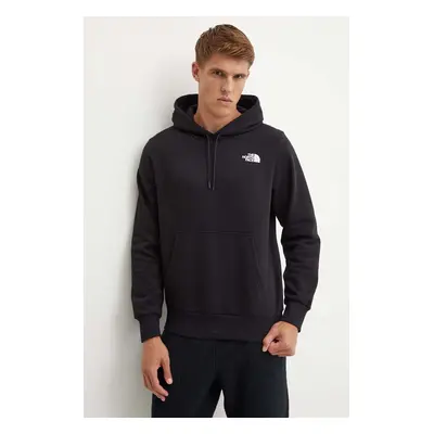 Mikina The North Face Simple Dome Hoodie pánská, černá barva, s kapucí, s potiskem, NF0A89FCJK31