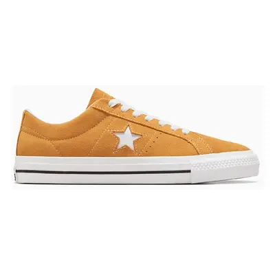 Semišové sneakers boty Converse One Star PRO žlutá barva, A09231C