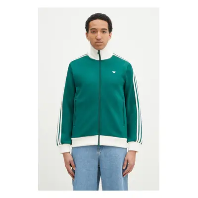 Mikina adidas Originals Premium Tracktop pánská, zelená barva, s aplikací, JM3581