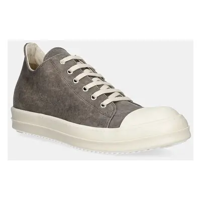 Tenisky Rick Owens Low Sneaks pánské, šedá barva, DU02D2802.SCF