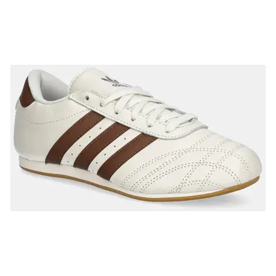 Kožené sneakers boty adidas Originals Taekwondo Lace bílá barva, JQ0565