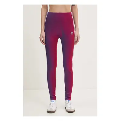 Legíny adidas Originals Rasant Leggings dámské, růžová barva, vzorované, JW9746