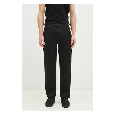 Kalhoty adidas Originals Premium Track Pant pánské, černá barva, ve střihu chinos, JD3398