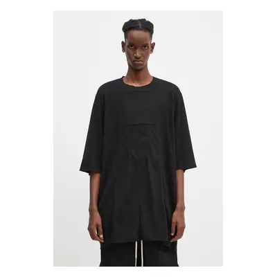 Bavlněné tričko Rick Owens Luxor T černá barva, DU02D2251.RNP