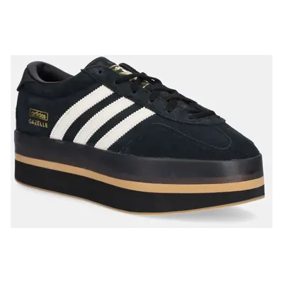 Sneakers boty adidas Originals Gazelle Stack černá barva, JS0239