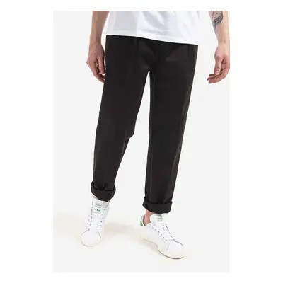 Kalhoty Neil Barett Pleat Loose Extra Low pánské, černá barva, jednoduché, BPA817.S010.01-black