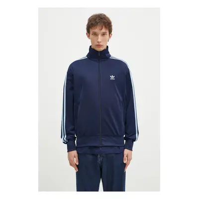 Mikina adidas Originals Firebird Tracktop pánská, tmavomodrá barva, s aplikací, JP2544