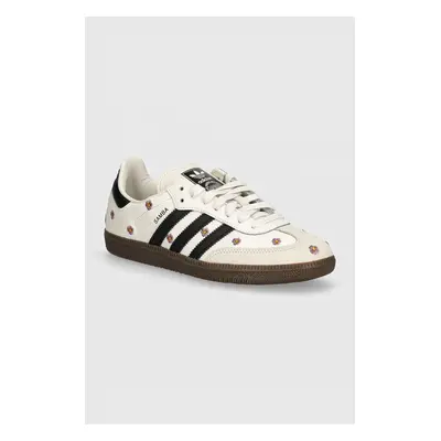 Kožené sneakers boty adidas Originals Samba OG W bílá barva, IF4398