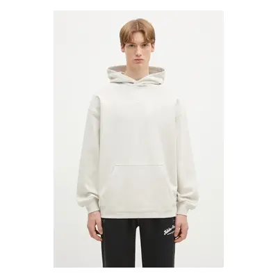 Dětská bavlněná mikina adidas Originals Essential pánská, béžová barva, s kapucí, hladká, JD3299