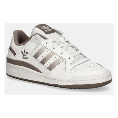 Kožené sneakers boty adidas Originals Forum LOW béžová barva, JI3257