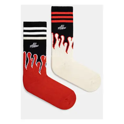 Ponožky adidas Originals 100 Thieves Socks pánské, bílá barva, JE0320