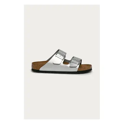 Pantofle Birkenstock Arizona dámské, stříbrná barva, 1012283