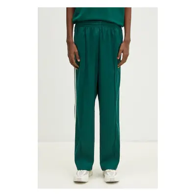 Tepláky adidas Originals Premium Baggy Track Pant pánské, zelená barva, s aplikací, JM3584