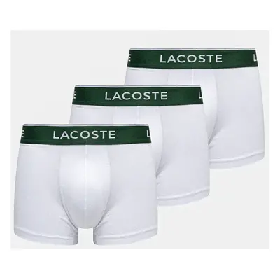 Boxerky Lacoste 3-pack pánské, bílá barva, 5H1300