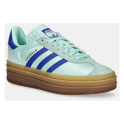 Sneakers boty adidas Originals Gazelle Bold W tyrkysová barva, JI2702