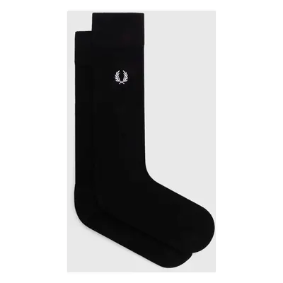 Ponožky Fred Perry Classic Laurel Wreath Sock pánské, černá barva, C7135.843