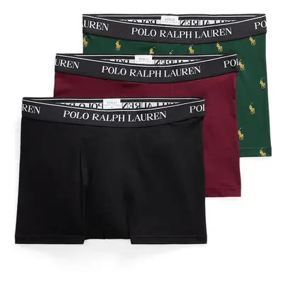 Boxerky Polo Ralph Lauren 3-pack pánské, šedá barva, 714830299