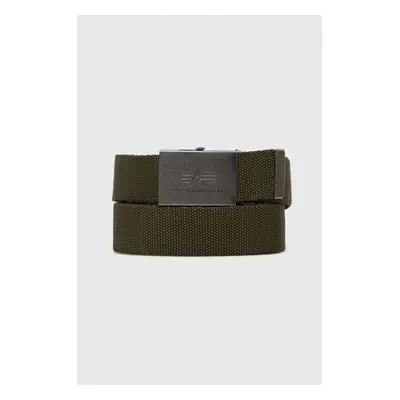 Pásek Alpha Industries zelená barva, 100906.11-Olive