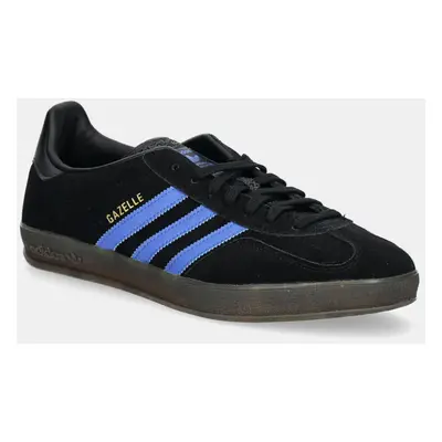 Semišové sneakers boty adidas Originals Gazelle Indoor černá barva, JQ2692