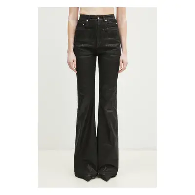 Džíny s připojenou peněženkou Rick Owens Bolan Bootcut high waist, DS01E3311.SCF