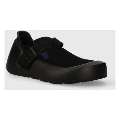 Nubukové polobotky Birkenstock Reykjavik černá barva, 1027471