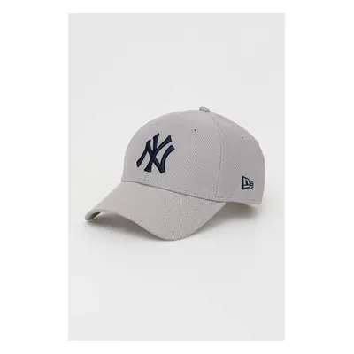 Kšiltovka New Era šedá barva, s aplikací, NEW YORK YANKEES