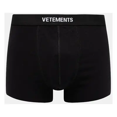 Boxerky VETEMENTS Logo černá barva, MA66UN100B