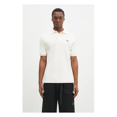 Bavlněné polo tričko Fred Perry béžová barva, M9885.560