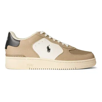 Kožené sneakers boty Polo Ralph Lauren Masters CRT béžová barva, 809960988001