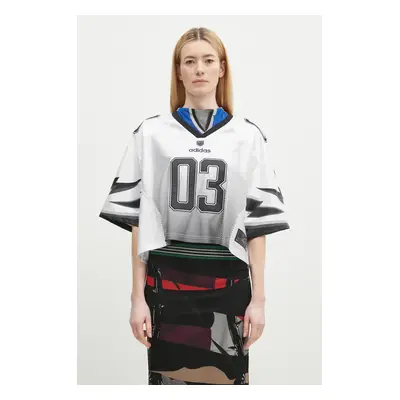 Tričko adidas Originals SS JERSEY bílá barva, JX9216