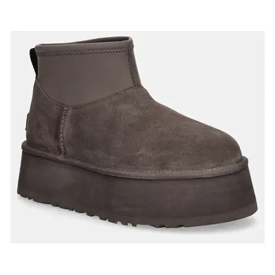 Sněhule UGG Classic Mini Dipper šedá barva, 1168170-THND