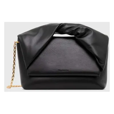 Kožená kabelka JW Anderson Large Twister Bag černá barva, HB0538.LA0315.999