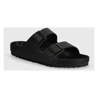 Kožené pantofle Birkenstock Arizona pánské, černá barva, 1026824