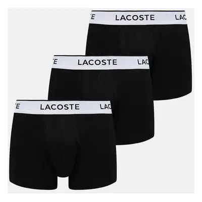 Boxerky Lacoste 3-pack pánské, šedá barva, 5H2392