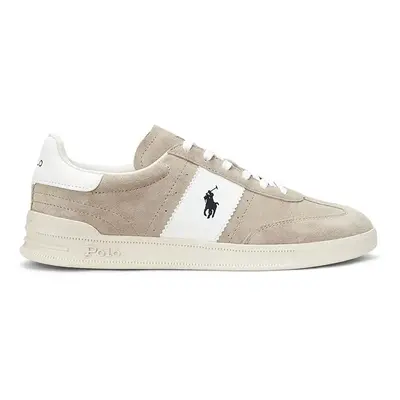 Semišové sneakers boty Polo Ralph Lauren HRT Aera PP béžová barva, 809960995003